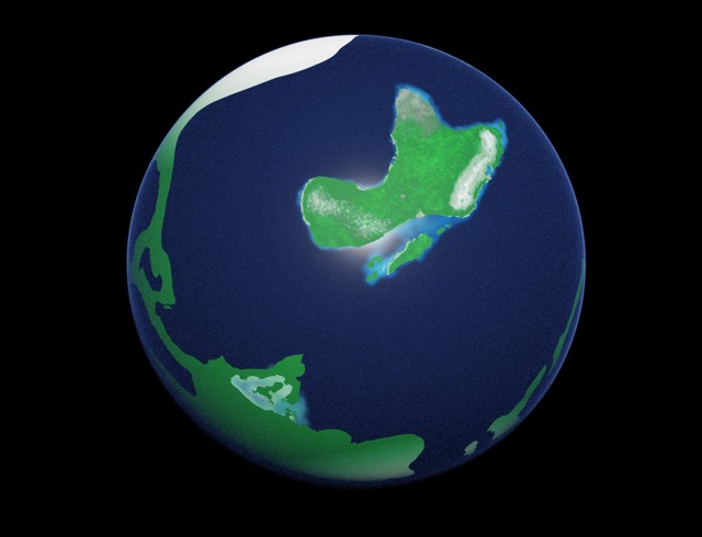 A very early look at the development of Alpha's land textures.