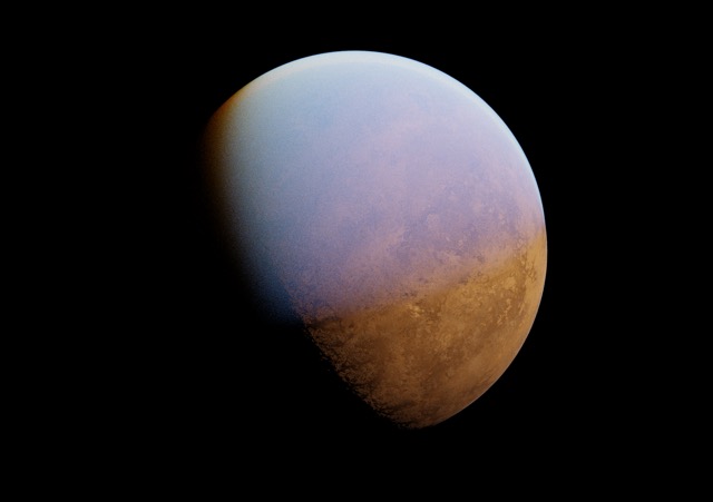 At one point, I accidentally dragged the atmosphere object out of place away from the planet object.  The look of that was too cool not to save.