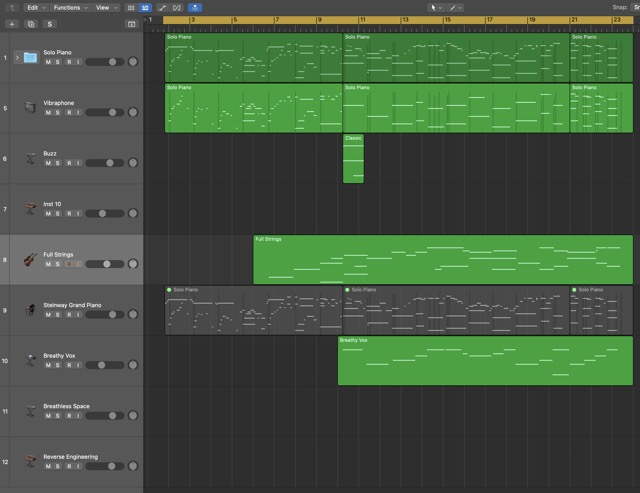 I liked the chords here but realized I really needed to work on my melodic phrasing.