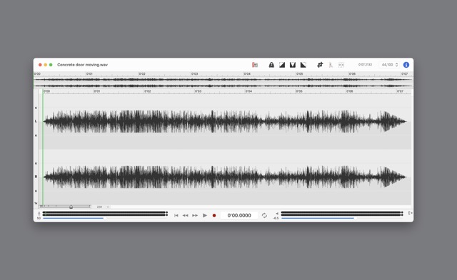 One of the original sound effects recorded during production.