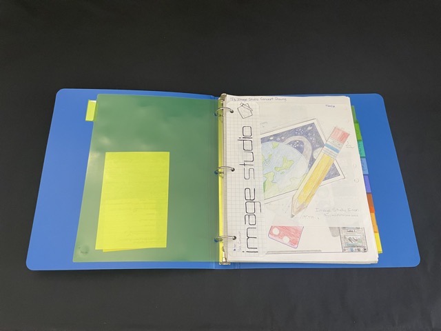 The binder in which I kept technical notes for all of my programming projects.