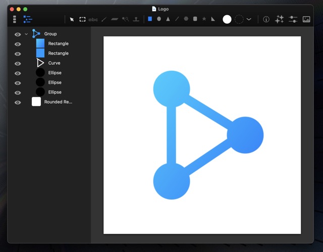 The first version of my personal logo.