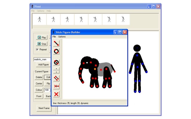 Some of the stock figures available in Pivot Animator.