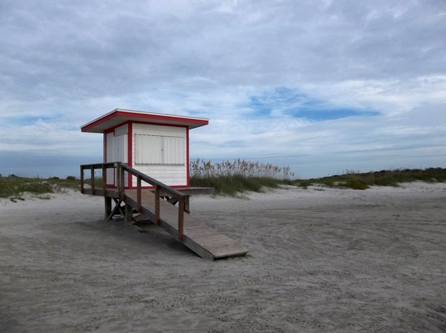 Jetty Park Beach at Cape Canaveral, FL.  We had traveled coast to coast!