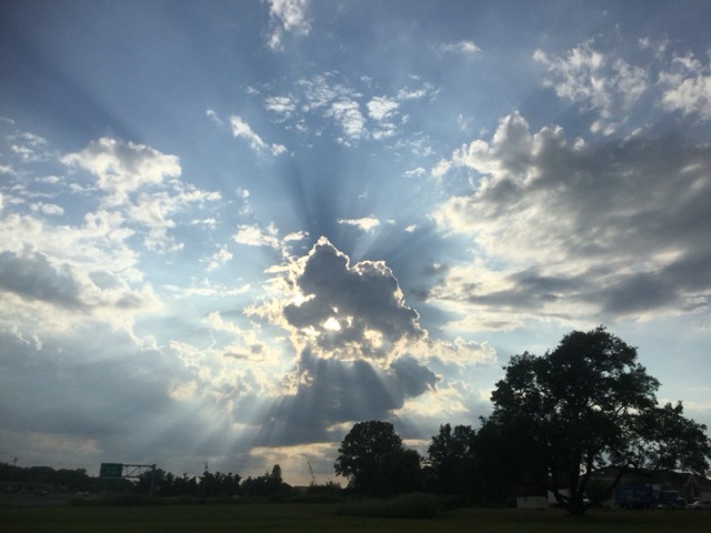 Probably the most beautiful crepuscular rays I've ever captured. (2016)